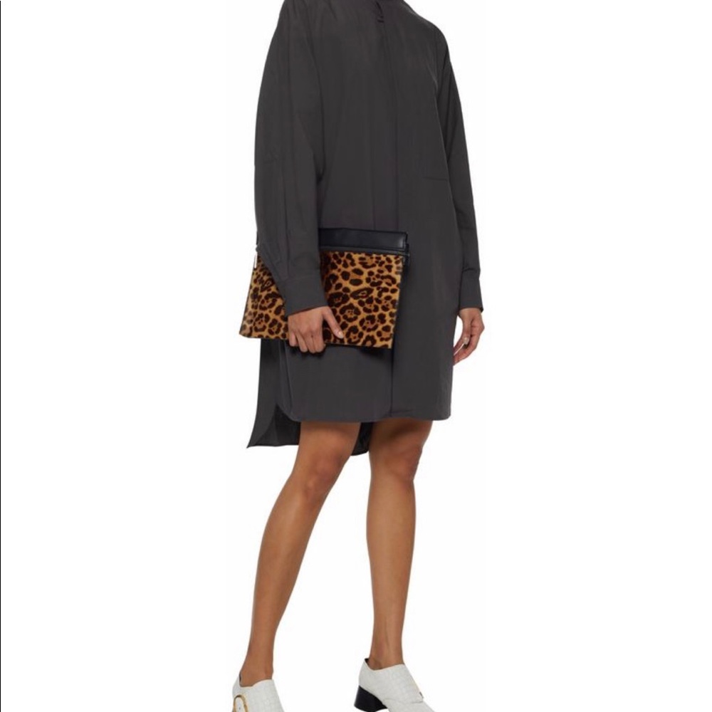Acne Studios Cotton Shirt Dress in Dark Gray *NWT